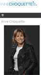 Mobile Screenshot of annechoquette.com